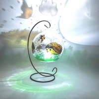 Igel Handbemalter Glas Kerzenhalter, Für Wohnkultur, Geschenk von GlassTrappedDesigns