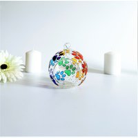 Regenbogen Pfoten Glas Kerzenhalter, Hand Bemalt, Einzigartiges Haustier Geschenk von GlassTrappedDesigns