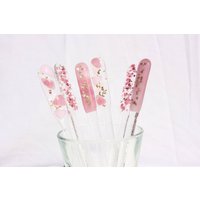 Hochzeitsrührer, Geschmolzene Glasrührer, Die Sich Perfekt Für Hochzeitsgeschirr Und Cocktails Eignen, Können An Ihr Farbschema Angepasst Werden von GlassbyDebbie