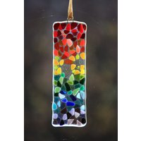Regenbogen Fusing Glas Suncatcher/Sonnenfänger von GlassbyDebbie