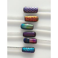 Set Mit Sechs Dichroic-stäbchen Aus Geschmolzenem Glas Set Mit Sechs Dichroic-stäbchen Aus Geschmolzenem Glas von GlassbyDebbie