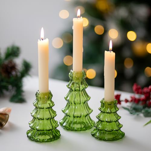 Glasseam Weihnachten Kerzenständer Stabkerzen Glas: 3er Set Kerzenhalter Stabkerze Grün Stabkerzenhalter Weihnachtsbaum Kerzen Ständer für Weihnachtsdeko Tisch Esstisch Party Geschenk Adventsgesteck Glasseam Weihnachten Kerzenständer Stabkerzen Glas: 3er Set Kerzenhalter Stabkerze Grün Stabkerzenhalter Weihnachtsbaum Kerzen Ständer für Weihnachtsdeko Tisch Esstisch Party Geschenk Adventsgesteck von Glasseam