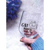 Katzenliebhaber Weinglas, Katzenbesitzer Geschenk, Verrückte Katzendame, Kätzchenbesitzer, Katzenmama, Tierliebhaber, Kitty Glas, Süßes Katzeneltern von Glassrare