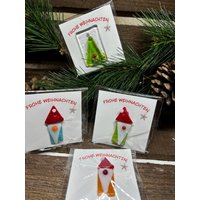 Frohe Weihnachten Glasbild Auf Karte Frohe Weihnachten Glasbild Auf Karte von Glasstern