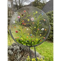 Gartenstecker Blumenwiese Frostfest von Glasstern