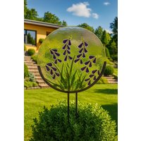 Gartenstecker Fingerhut Unikat Frostfest von Glasstern