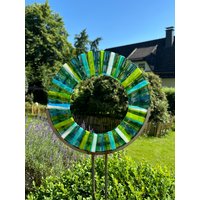 Gartenstecker Meeresfarben Frostfest von Glasstern