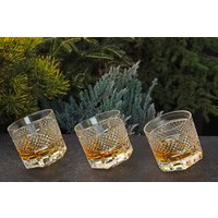 Whiskey Kristallglas, 6Er Set, Handgefertigt von GlasswareKitzhero