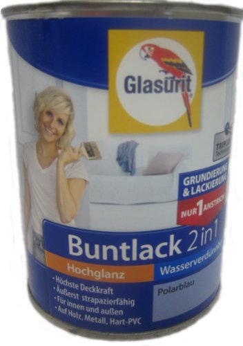 Glasurit Buntlack 2in1 seidenmatt wasserverdünnbar mandarine 250 ml von Glasurit