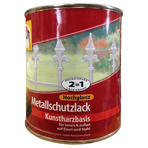 Glasurit"Metallschutzlack Hochglanz" - 0,75L (Weiß) von Glasurit