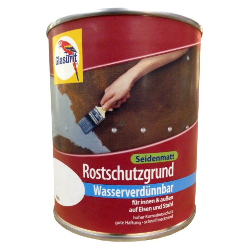 Glasurit Rostschutzgrund Seidenmatt Wasserverdünnbar 375ml (Weiß) [Misc.] von Glasurit