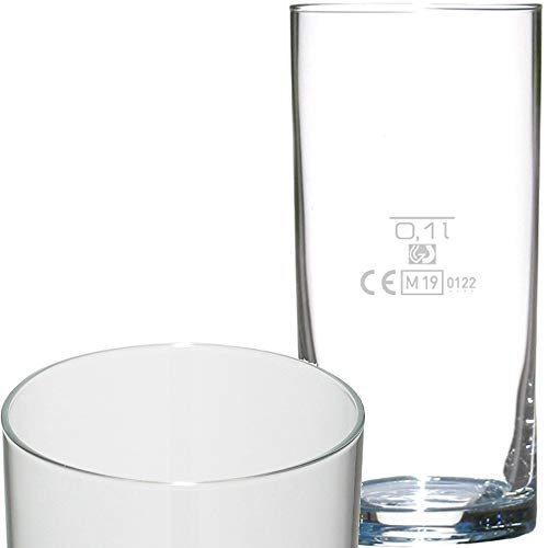 Glasveredlung Schmitz Kölner Stange 0,1-0,15 l Kölschglas, Füllstrich 0,1 l, 4 Stück von Glasveredlung Schmitz