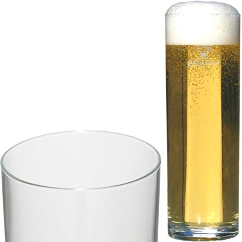 Glasveredlung Schmitz Kölner Stange 0,25-0,3 l Kölschglas, Füllstrich 0,3 l, 4 Stück von Glasveredlung Schmitz