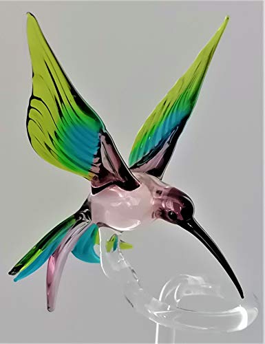 Orchideenstab, Kolibri (lila-hellblau-grün) von Glasvogelwelt