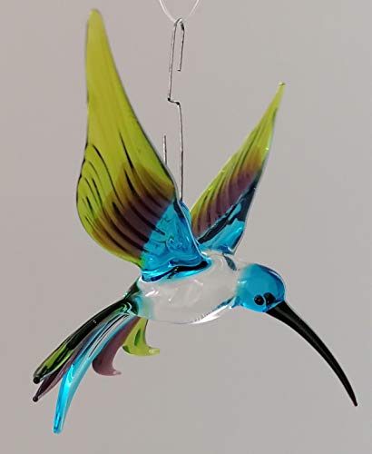 Hängevogel, Kolibri (hellblau-lila-grün) von Glasvogelwelt