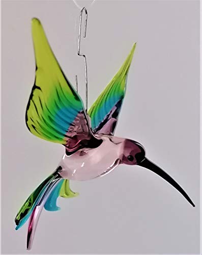 Hängevogel, Kolibri (lila-hellblau-grün) von Glasvogelwelt