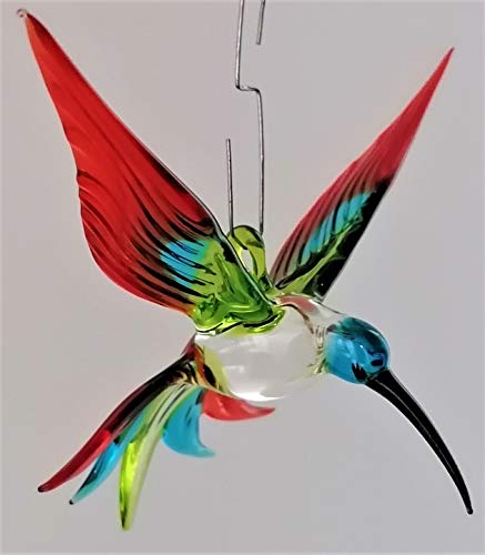 Hängevogel Kolibri (grün-hellblau-rot) von Glasvogelwelt