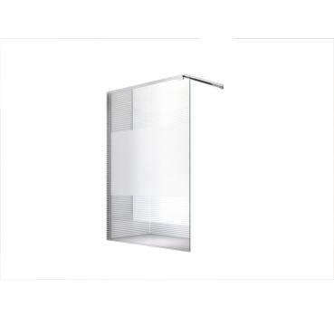 Glaszentrum Hagen - 10mm Duschwand - Duschabtrennung - Dusche - Walk-In Dusche - Fest & Freistehend - ESG - Variante (ESG-Satiniert Mitte (60-80-60), 140x200cm) von Glaszentrum Hagen