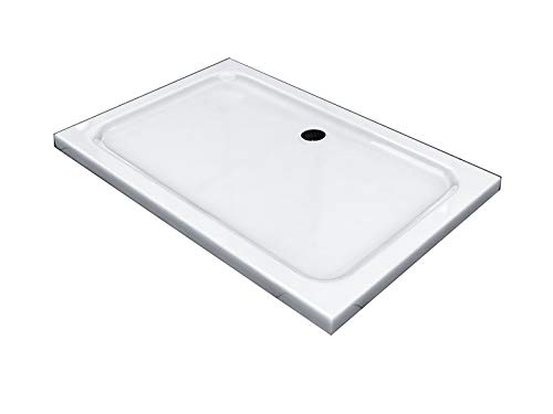 Glaszentrum Hagen - 120x80x5cm - Duschtasse - Duschwanne - Extra Flach - Extra Verstärkt - Sanitäracryl - incl. Siphon von Glaszentrum Hagen