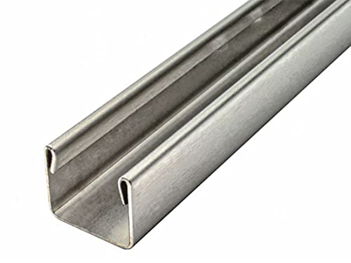 Glaszentrum Hagen - 2440x15x11 mm U Edelstahl Wandprofil - Bodenprofil - Einsatzprofil für Duschen von Glaszentrum Hagen