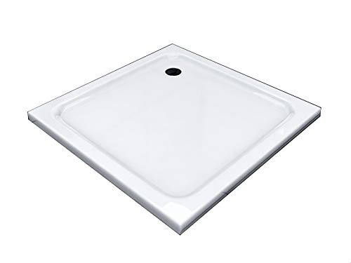 Glaszentrum Hagen - 80x80x5cm - Duschtasse - Duschwanne - Extra Flach - Extra Verstärkt - Sanitäracryl - incl. Siphon von Glaszentrum Hagen