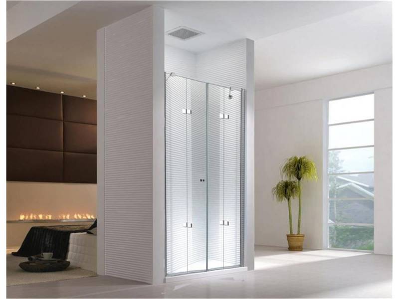 Glaszentrum Hagen Dusch-Doppelflügeltür 160x180cm - Demeter Nischentür8mm - ohne Duschtasse von Glaszentrum Hagen