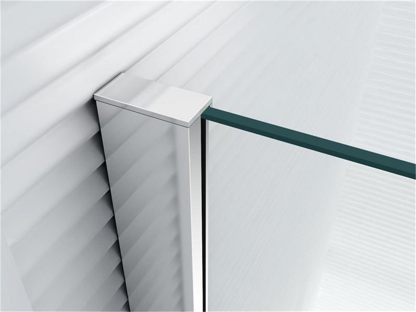 Glaszentrum Hagen Eckdusche 100x135x195"Apollon" Eck Duschkabine Dusche Duschabtrennung8/6mm, BxT: 100x100 cm, ESG Glas von Glaszentrum Hagen