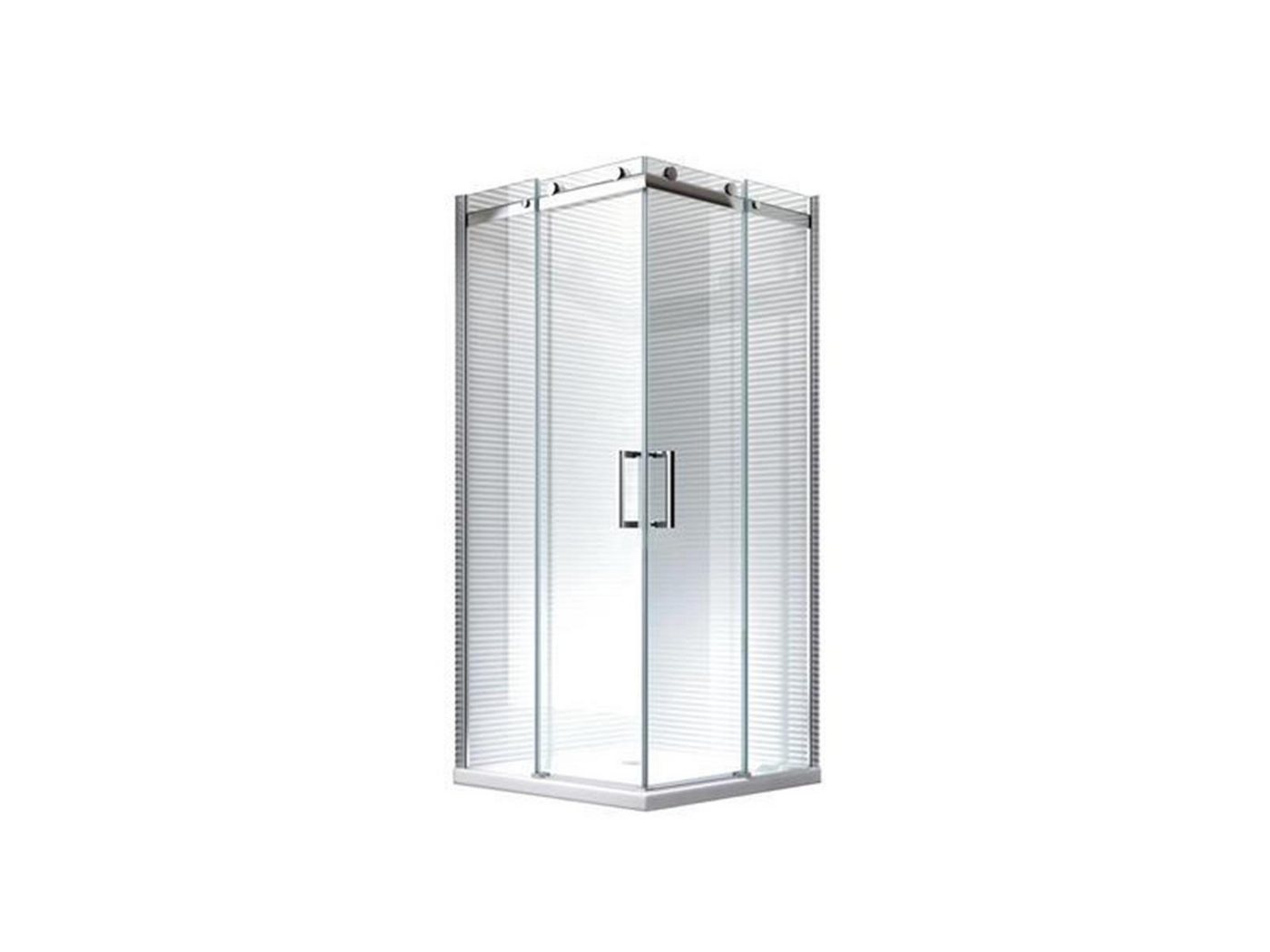 Glaszentrum Hagen Eckdusche 80x80x195cm - Artemis Duschkabine Duschabtrennung 8mm - ESG Glas, BxT: 80x80 cm, ESG Glas von Glaszentrum Hagen