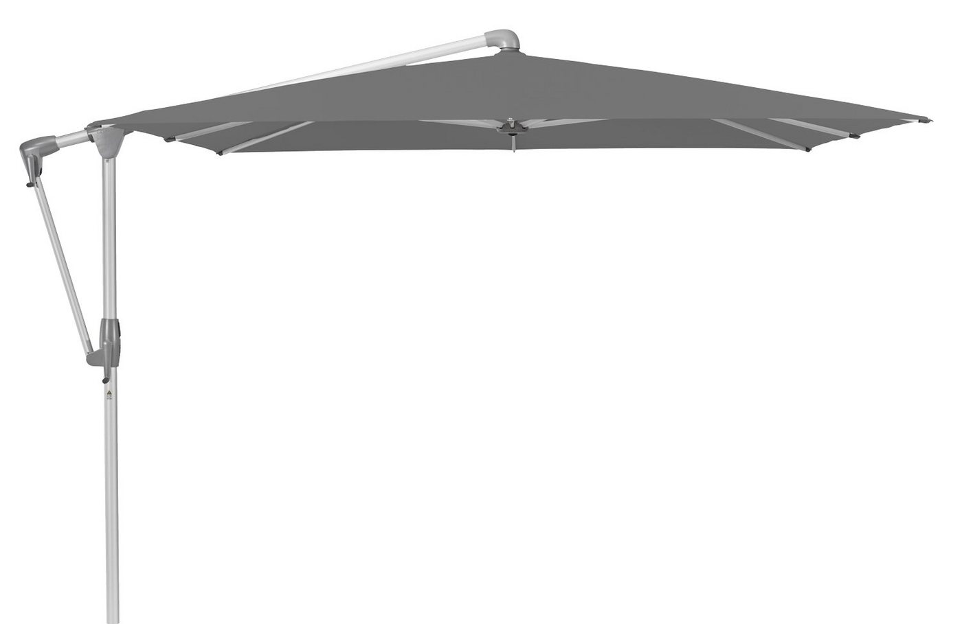 Glatz Sonnenschirm SUNWING CASA easy, H 255 cm, Anthrazit, Aluminium, LxB: 270,00x270,00 cm, ohne Schirmständer, dreh- und schwenkbar, Höhenverstellbar, Polyester von Glatz