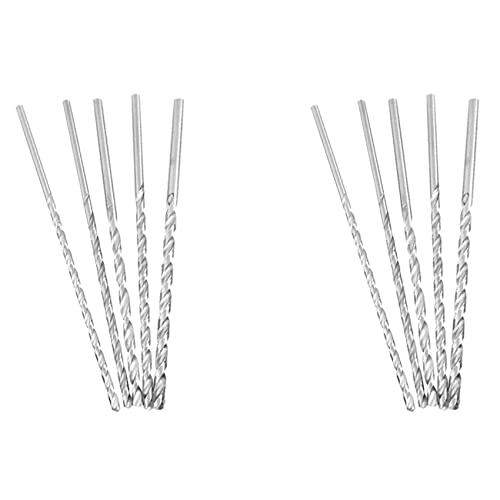 Glayent 10 Stück Extra 150 mm HSS Spiral Bohrer 2 mm 3 mm 3,5 mm 4 mm 5 mm Gerader Schaft Auger Metall Bohrer Werkzeug Teile Bohrer von Glayent