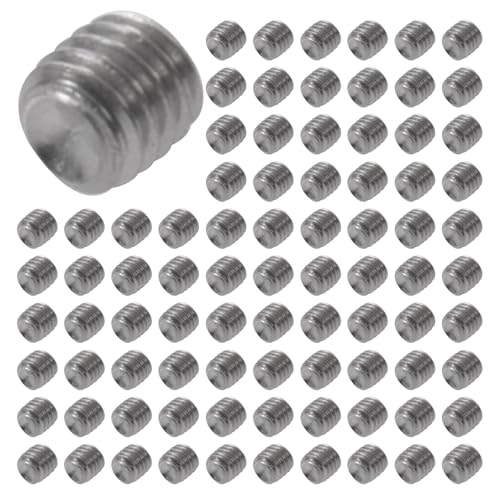 Glayent 1000Pcs M3X3Mm Edelstahl Innensechskant Set Cap Point Madenschrauben Silber Glayent 1000Pcs M3X3Mm Edelstahl Innensechskant Set Cap Point Madenschrauben Silber von Glayent