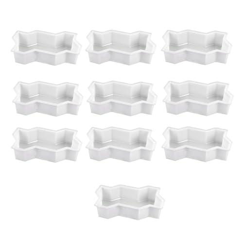 Glayent 10X Drei Wellen Form Garten Weg Konkrete Pflaster Plastik Form Diy Gehweg Zement Ziegel Form Glayent 10X Drei Wellen Form Garten Weg Konkrete Pflaster Plastik Form Diy Gehweg Zement Ziegel Form von Glayent