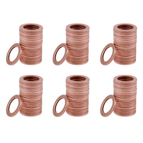 Glayent 120 Stueck 12mm X 18mm X 1.5mm Kupfer Unterlegscheibe Ringeinfueger Dicht Glayent 120 Stueck 12mm X 18mm X 1.5mm Kupfer Unterlegscheibe Ringeinfueger Dicht von Glayent