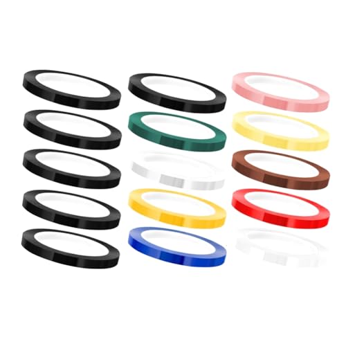 Glayent 15 Rollen Autoklav-Klebeband, Sterilisationsband, 1/4 Breite, 216 Fuß Länge, 10 Farben Glayent 15 Rollen Autoklav-Klebeband, Sterilisationsband, 1/4 Breite, 216 Fuß Länge, 10 Farben von Glayent