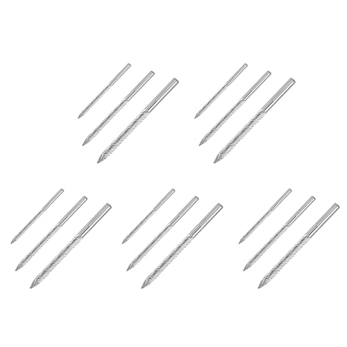 Glayent 15Er-Pack Reifenbohrer, Verschiedene Größen, Reifenreparatur, Hartmetallbohrer, Reifenflicken, Stopfenschneider, Drahtschneider, Reibahle, Bohrer von Glayent