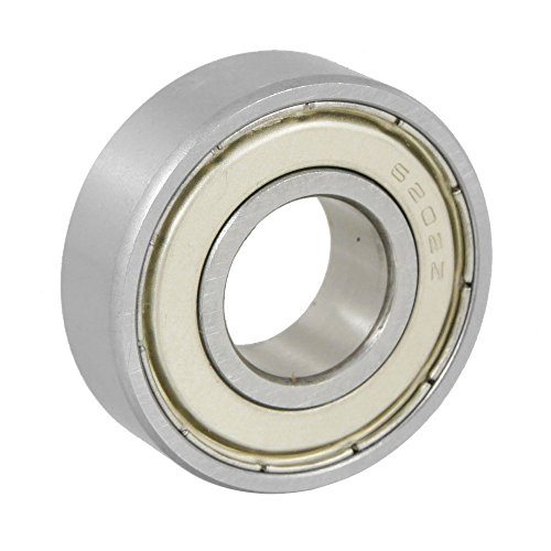 Glayent 15x35x11mm Abgeschirmt Miniatur Rillenkugellager Radial 6202Z Kugellager Silber+ von Glayent
