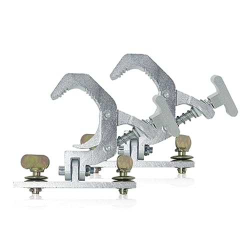 Glayent 2 Stück Aluminium-Faltklemmhaken für Bühnenlicht, Zusammenklappbarer Hängehaken, Belastung 150 Kg, 42–61 mm Traversenrohr, 230 W, 7R/200 W, 5R Strahllicht Glayent 2 Stück Aluminium-Faltklemmhaken für Bühnenlicht, Zusammenklappbarer Hängehaken, Belastung 150 Kg, 42–61 mm Traversenrohr, 230 W, 7R/200 W, 5R Strahllicht von Glayent