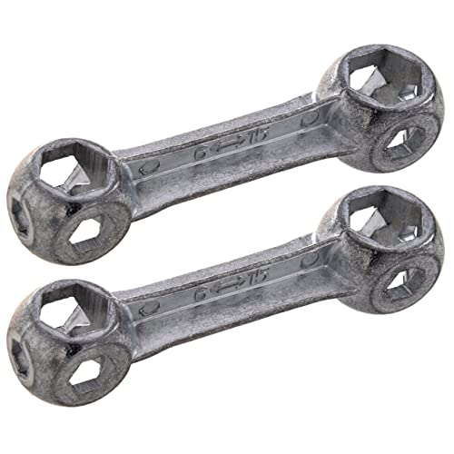 Glayent 2X 10 in 1 Fahrrad Dumbell Schluessel-Schluessel-Multi-Funktions-Bike Repair Tool 6mm-15mm von Glayent