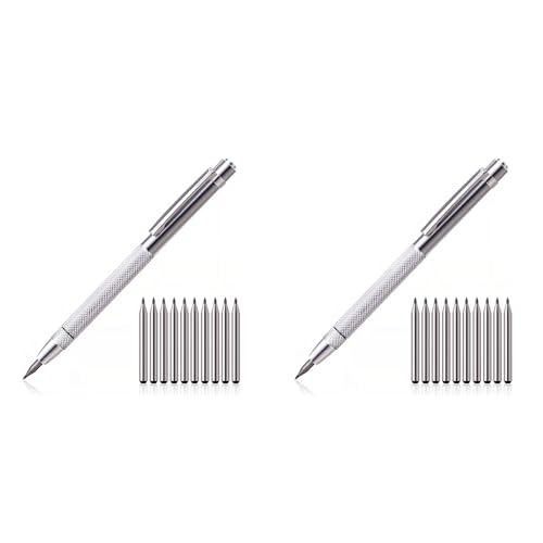 Glayent 2X Diamant-Anreißstift, Wolframkarbid-Spitze, Gravurstift, Wolframkarbid-Spitze, Stylus-Stift für die Markierung Von Glas, Keramik, Metall von Glayent