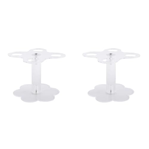 Glayent 2X Eistütenhalter, 4 LöCher Acrylkegel Ausstellungsständer, Waffel Sushi Handrollenständer für Kinder Backparty Buffets von Glayent