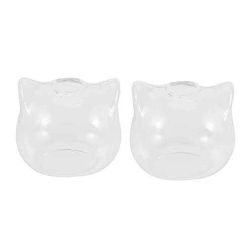 Glayent 2X Katzen Förmiger Glasvase Hydroponische Pflanzen Blumen Vase Glasbehälter Behälter Dekoratives Kunstgeschenk Glayent 2X Katzen Förmiger Glasvase Hydroponische Pflanzen Blumen Vase Glasbehälter Behälter Dekoratives Kunstgeschenk von Glayent