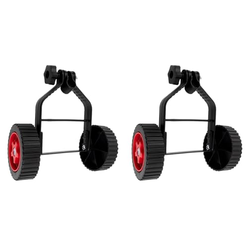 Glayent 2X Rasenmäherrad Universal Rasenmäher Rasenmäher Verstellbar Stützradsatz Trimmer Hilfsrad Gartengerät von Glayent