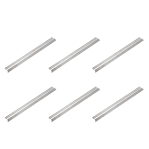 Glayent 30 Stücke DIY Rc Modell Edelstahl Kreisförmig Rund Stab Stange 500mm x 3mm von Glayent