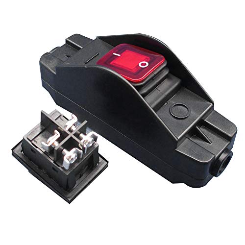 Glayent 30A 220V JR-617 Wasserdichter Mittlerer Schalter Leitung Schalter Flache Runde Leitung Silber Doppelter Staubdichter Schalter Glayent 30A 220V JR-617 Wasserdichter Mittlerer Schalter Leitung Schalter Flache Runde Leitung Silber Doppelter Staubdichter Schalter von Glayent