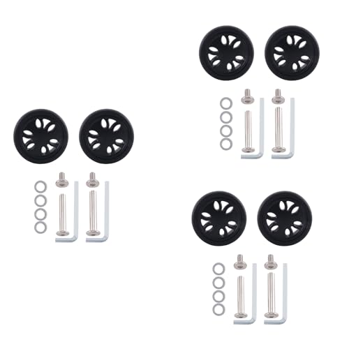 Glayent 3Satz 50 mm x 15Mm -Gepäckräder Verschleißfestes PU-Rollen-Koffer-Ersatzräder Gepäck-Ersatzräder Glayent 3Satz 50 mm x 15Mm -Gepäckräder Verschleißfestes PU-Rollen-Koffer-Ersatzräder Gepäck-Ersatzräder von Glayent