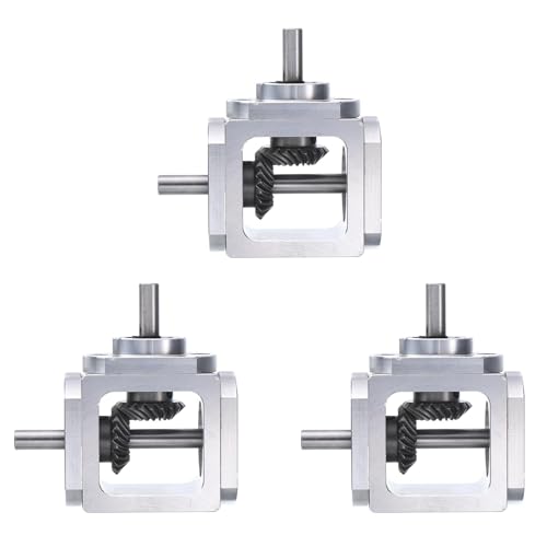 Glayent 3X Getriebe 90 Grad Rechtwinkliges Kegelradgetriebe 1:1 Einzelausgangswelle 1 20 Zähne Kegelrad Aluminiumrahmen Glayent 3X Getriebe 90 Grad Rechtwinkliges Kegelradgetriebe 1:1 Einzelausgangswelle 1 20 Zähne Kegelrad Aluminiumrahmen von Glayent