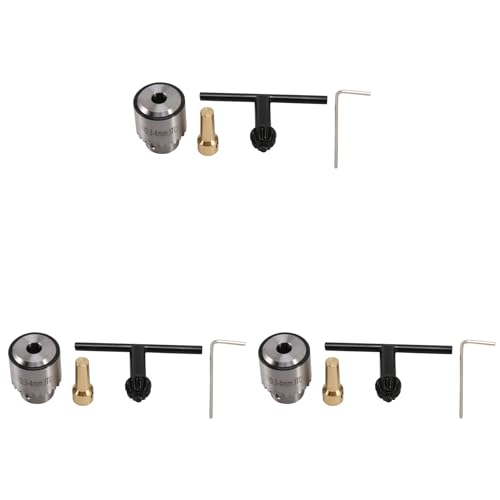 Glayent 3X Hot Bohrmaschine Schleifen Mini Bohrfutter Schluessel Keyless Bohrfutter 0.3-4mm Capacity Range W / 3.17mm Welle Pleuel von Glayent