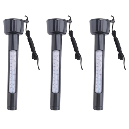 Glayent 3X Pool-Thermometer, Außenschwimmbad-Wasserthermometer, Schwimmendes Pool-Thermometer für Schwimmbad von Glayent