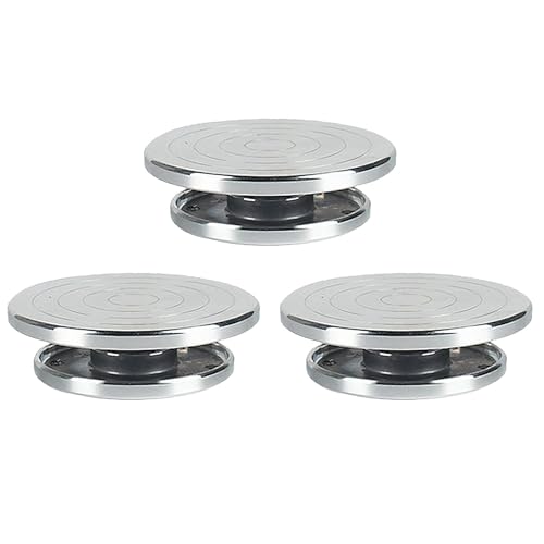 Glayent 3X Schwerlast Bildhauerei Rad Drehscheibe Keramik Stand Drehbare DIY Werkzeug Kunst Plattform für Den Modellbau - 15 cm von Glayent