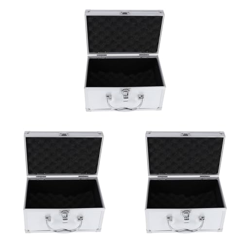 Glayent 3X Werkzeugkasten Aus Aluminiumlegierung Tragbare SicherheitsausrüStung Instrumentenkoffer Vitrine Koffer Hardware-Werkzeugkoffer 230X150X125Mm von Glayent